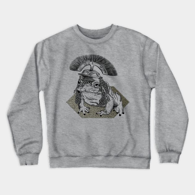 Armored Toad Black and White Crewneck Sweatshirt by Greydn